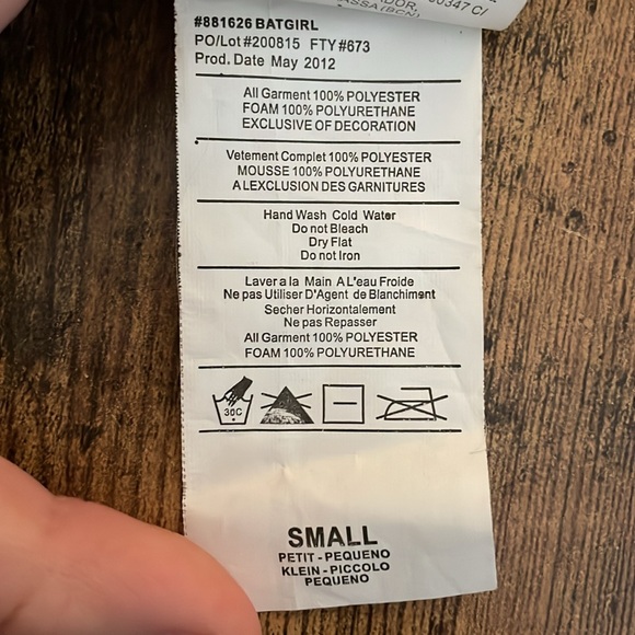 Batgirl Halloween Costume Girls S - Picture 9 of 9